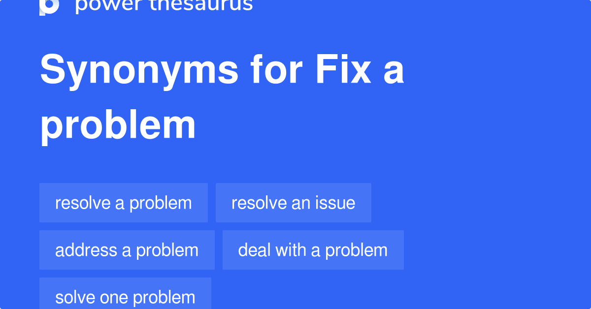 Fixing Synonym