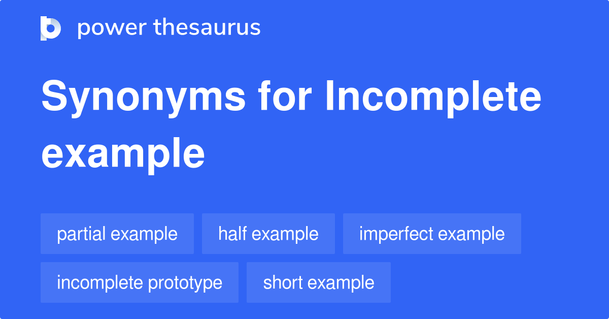 Example synonyms 10 Words and Phrases for Example