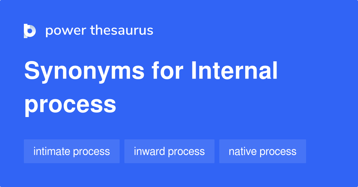 Internal Process synonyms 35 Words and Phrases for Internal Process