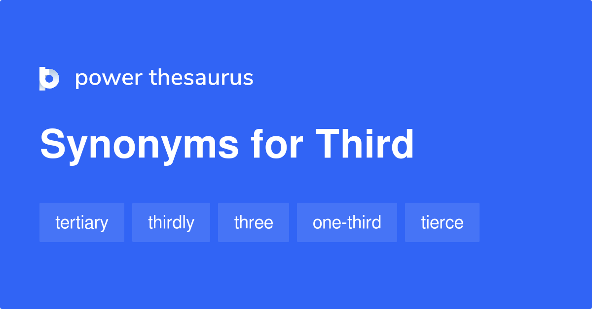 13 Synonyms for Third related to Fraction