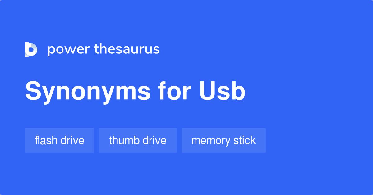 Usb synonyms 40 Words and Phrases for Usb