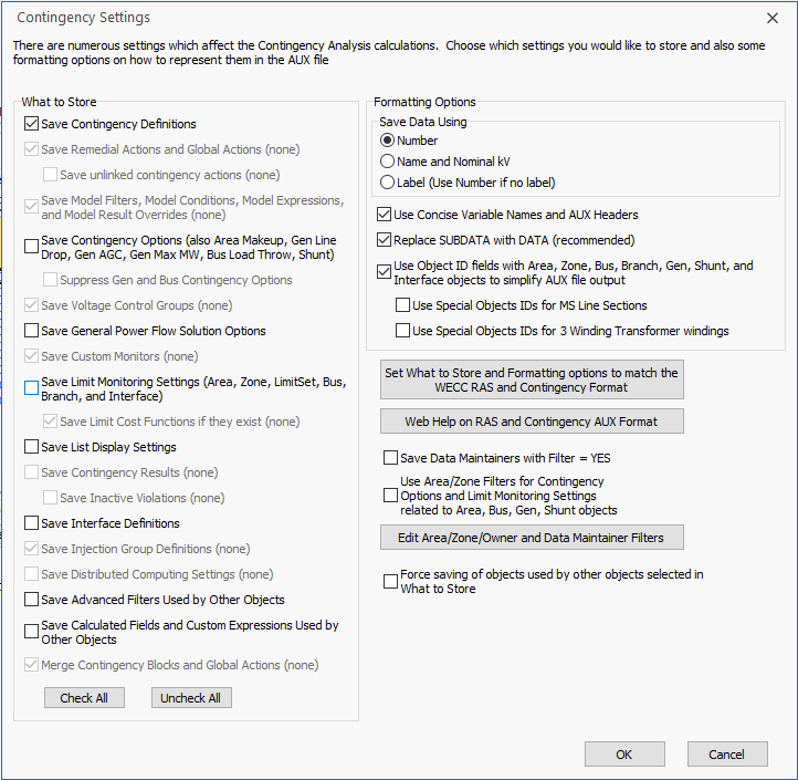 N11 Contingency Scenario ATC Analysis » Knowledge Base » PowerWorld