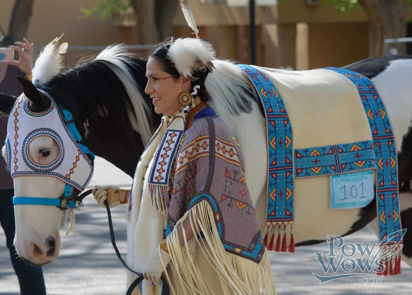 Horse and Rider Regalia Parade 2018 Gathering of Nations