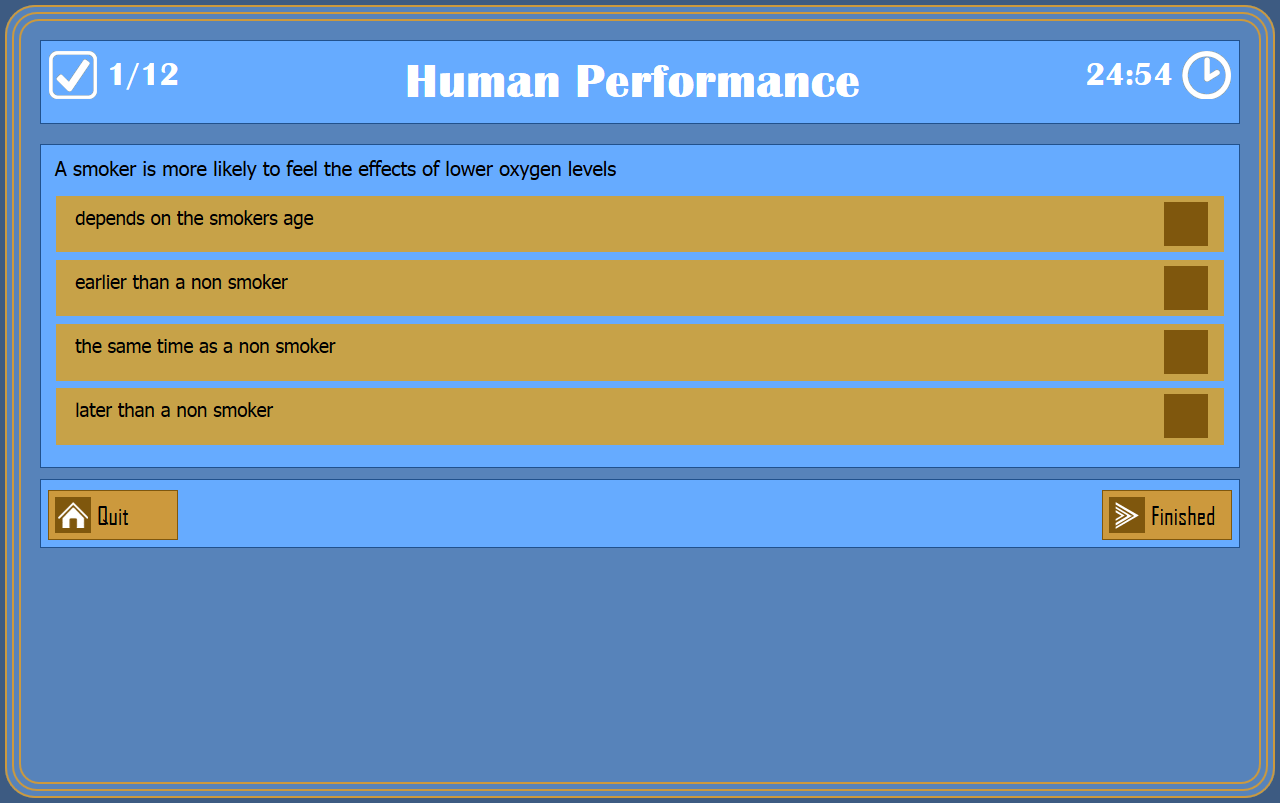 The PPL Human Performance Exam