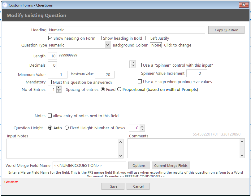 Custom Form Question Types PPS