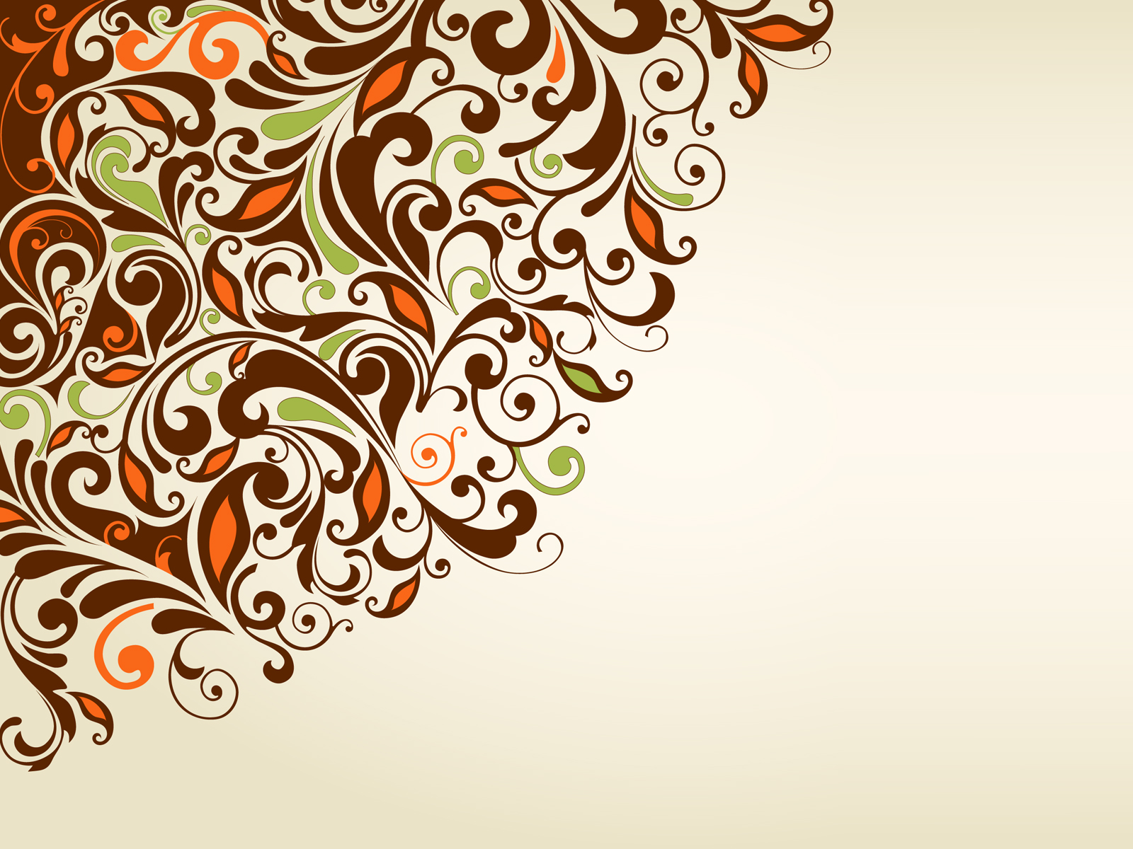 Sweet Floral Frame Backgrounds Border & Frames, Brown, Colors, Green