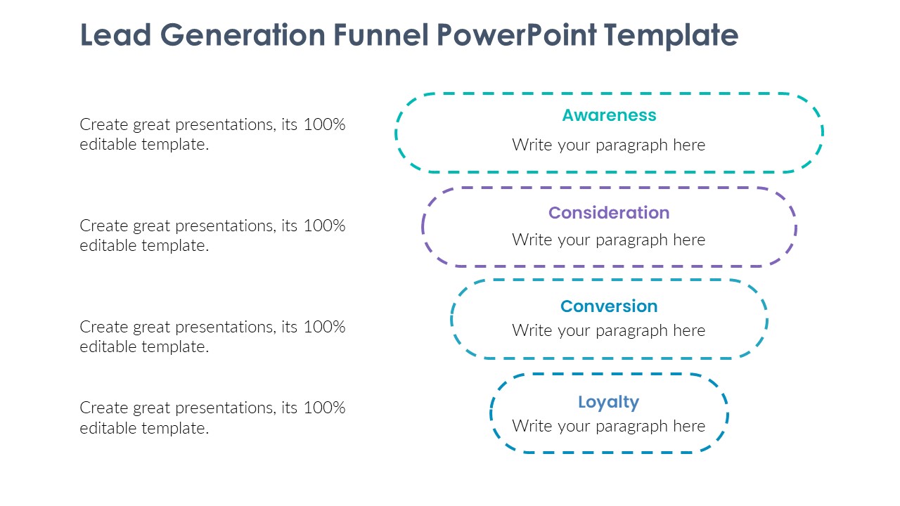 Lead Generation Funnel PowerPoint Template PPTUniverse
