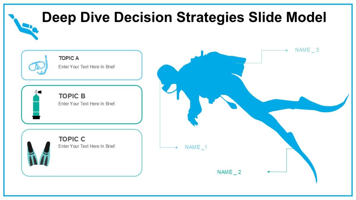 Deep Dive Decision Strategies Slide Model PPTUniverse