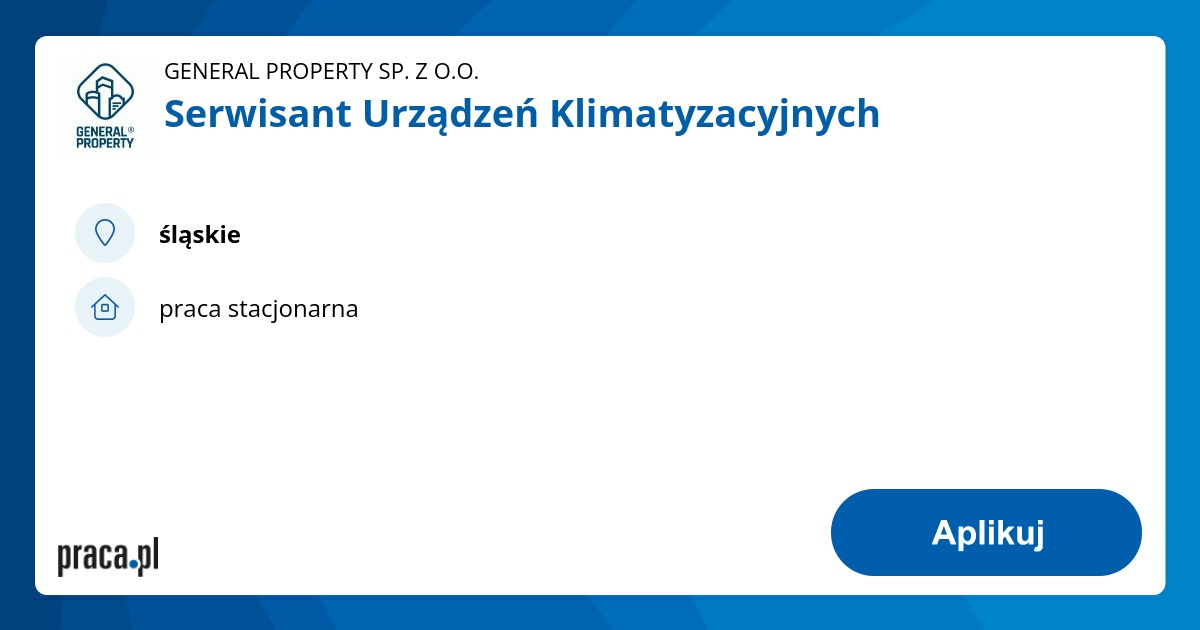 Archiwalna oferta nr 7815213, Serwisant Urządzeń Klimatyzacyjnych
