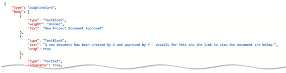 Creating Adaptive Cards in Microsoft Teams
