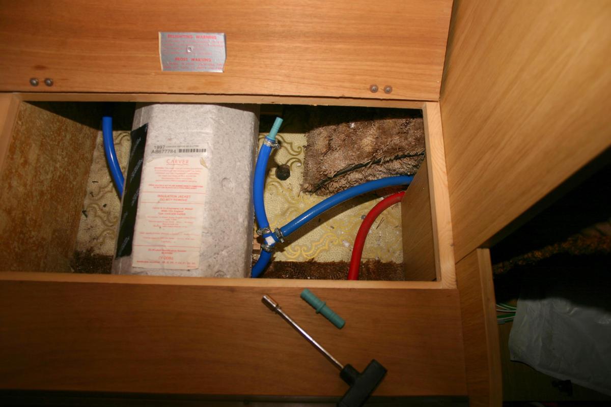 Elddis Project Completing the water installation Practical Caravan