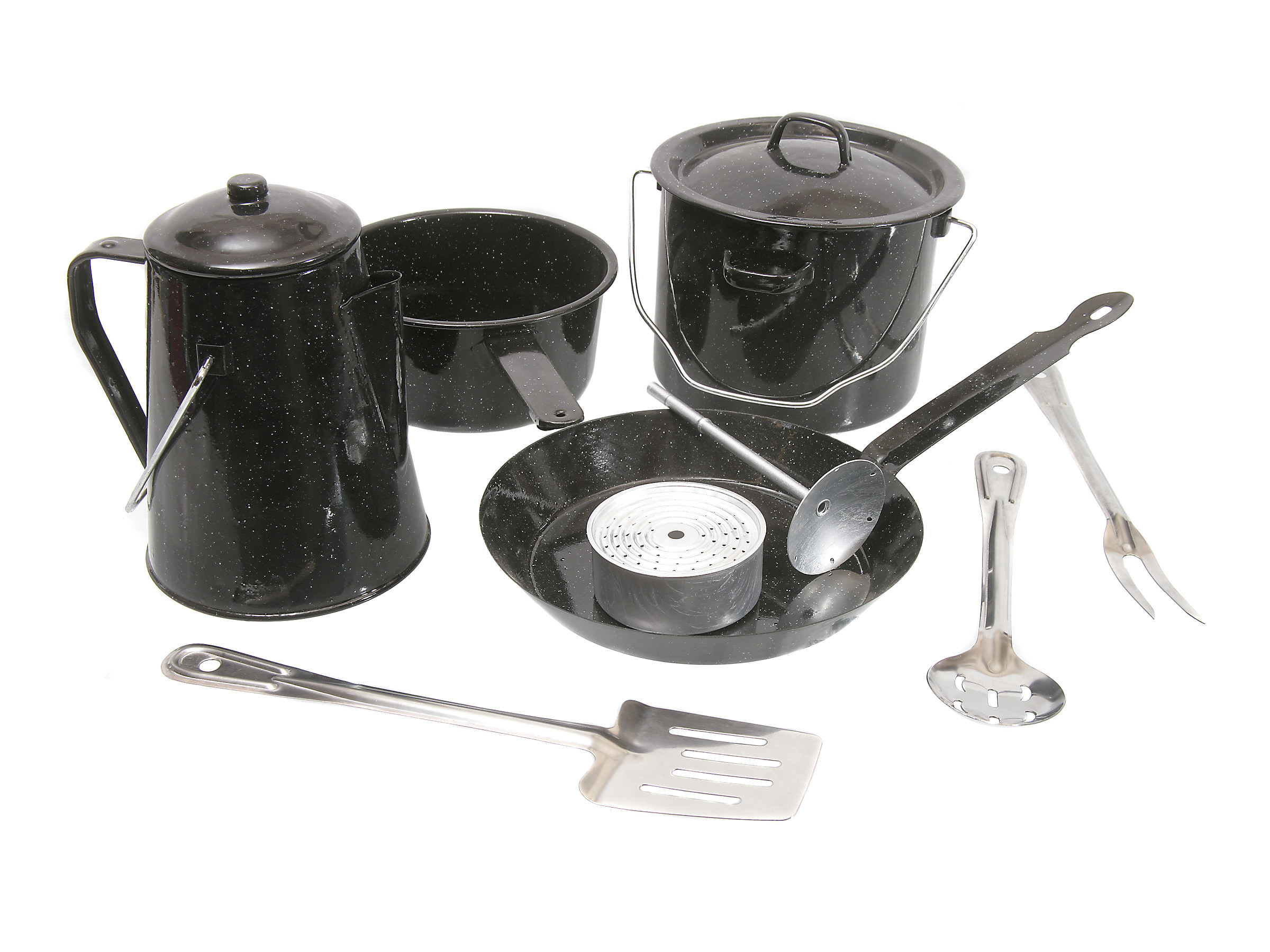 Coleman eightpiece enamelled cook set Practical Caravan