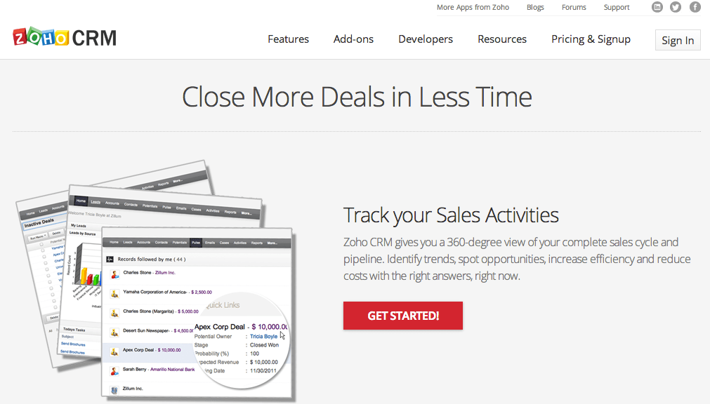 Recruitment Crm Zoho Crm Costs