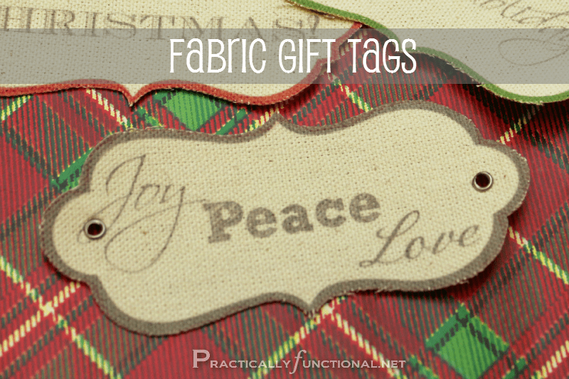 Fabric Gift Tags Practically Functional