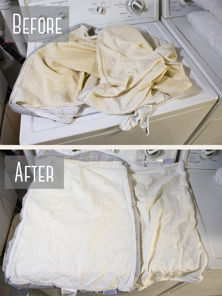 How To Wash Pillows In The Washing Machine!