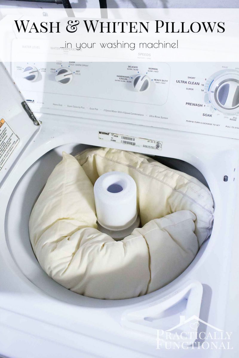How To Wash Pillows In The Washing Machine!