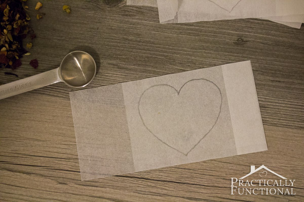 DIY Heart Shaped Tea Bags For Valentine's Day!