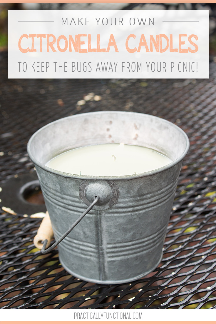 DIY Outdoor Citronella Candle Practically Functional