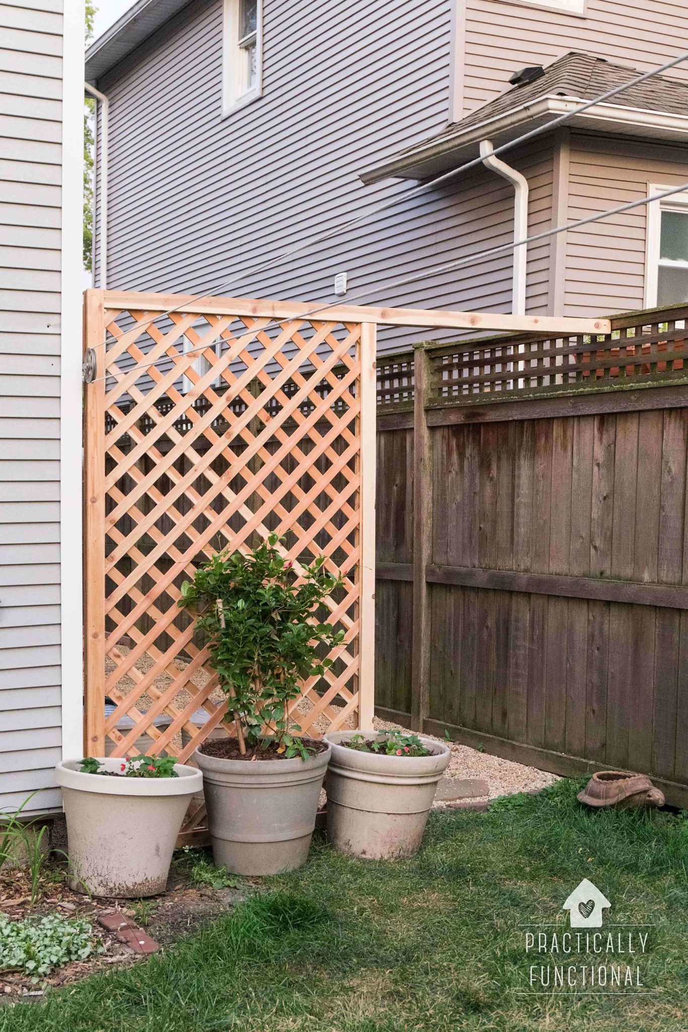 How to build a trellis for privacy Builders Villa