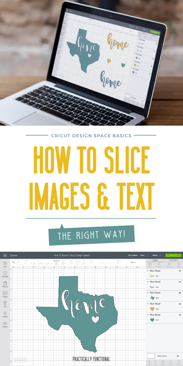 How To Slice In Cricut Design Space Cricut Design Space Basics