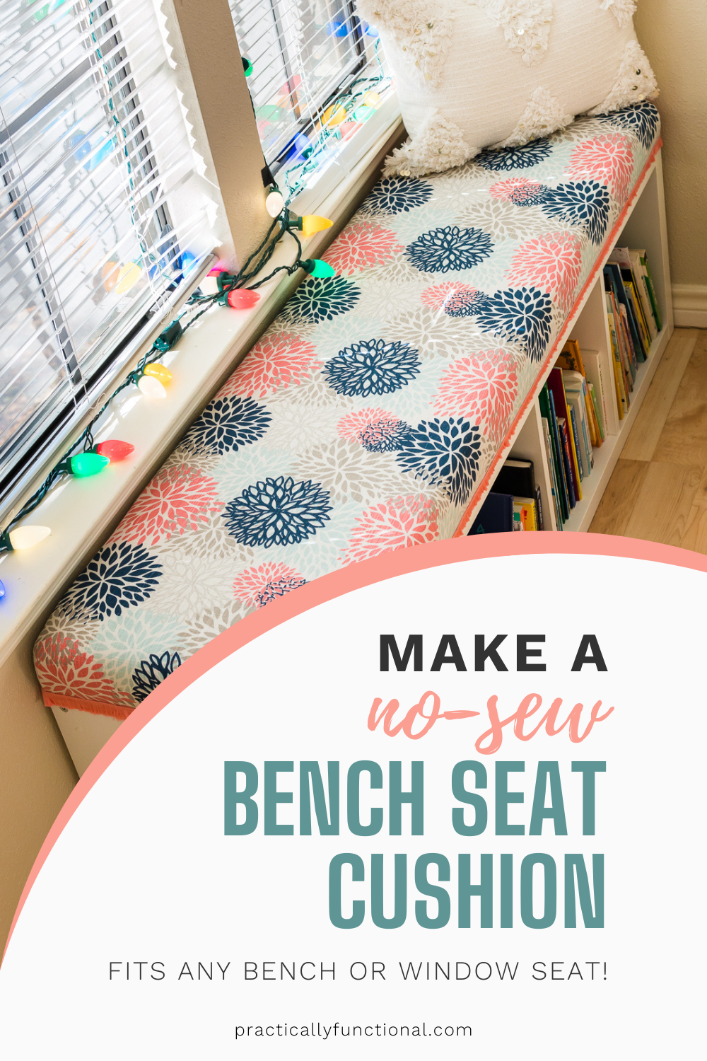 DIY Bench Seat Cushion—Upholster A Cushion Without Sewing!