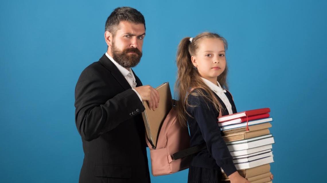 Effect on children carrying heavy school bags