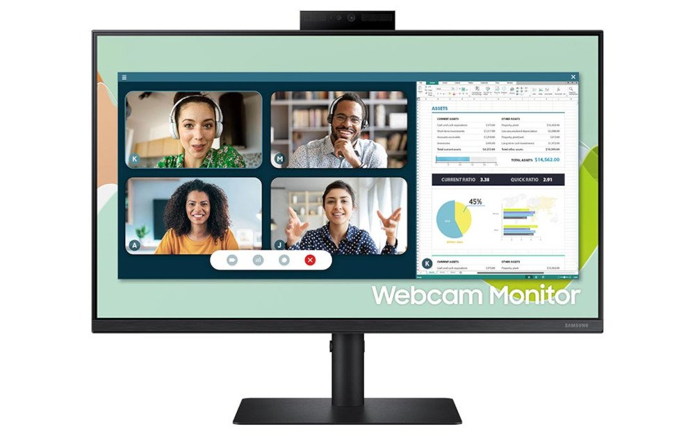 Samsung 24S40VA Ergonomischer IPSMonitor mit Webcam Prad.de