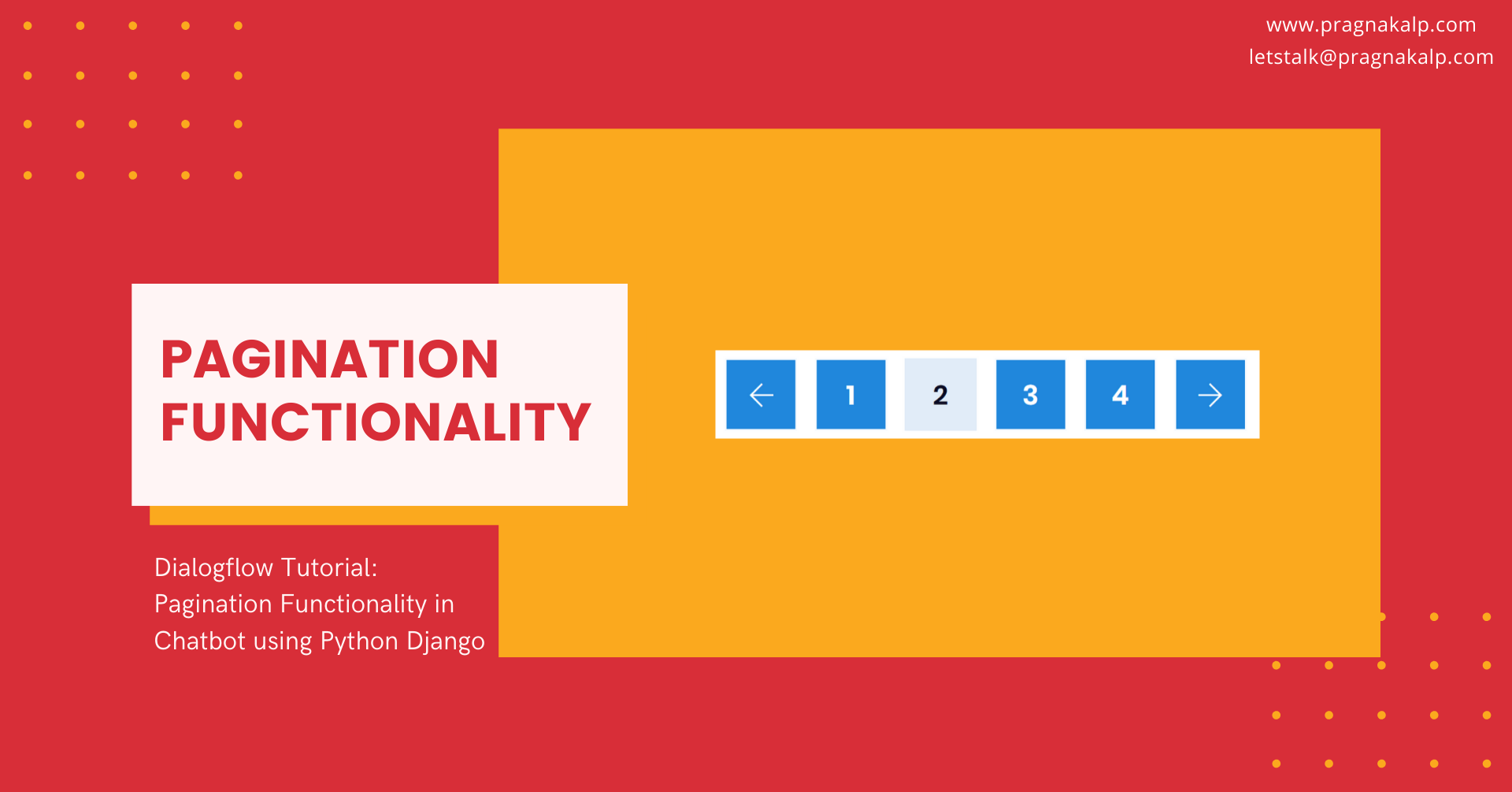 Dialogflow Tutorial Pagination Functionality In Chatbot Using Python