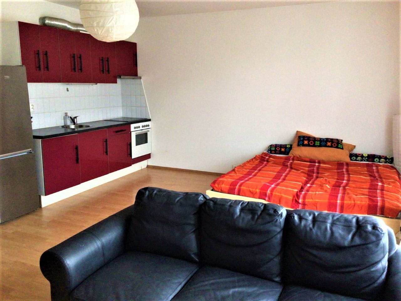 Large studio apartment with balcony for rent Prague Properties