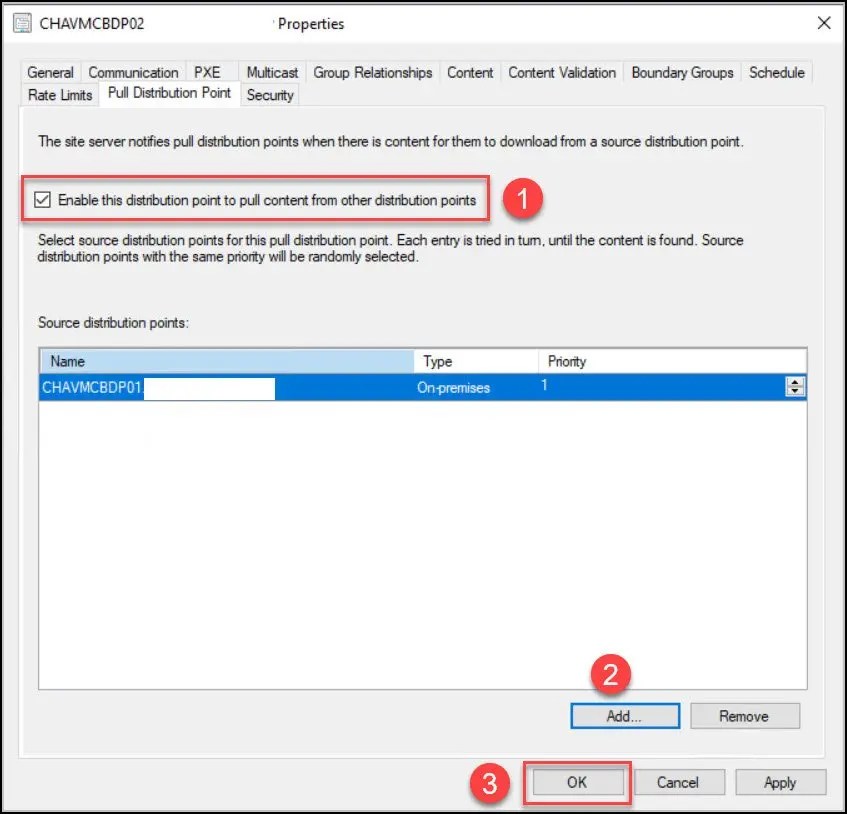 How to Configure SCCM Pull Distribution Point