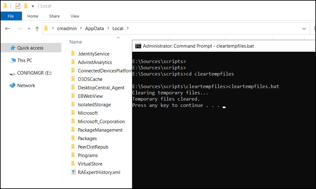 How to Create Batch File to Delete Temp Files
