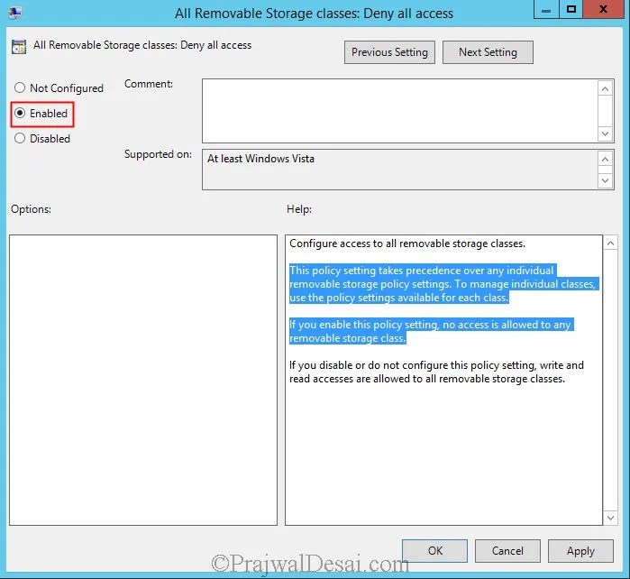 How to Block Disable USB devices using Group Policy