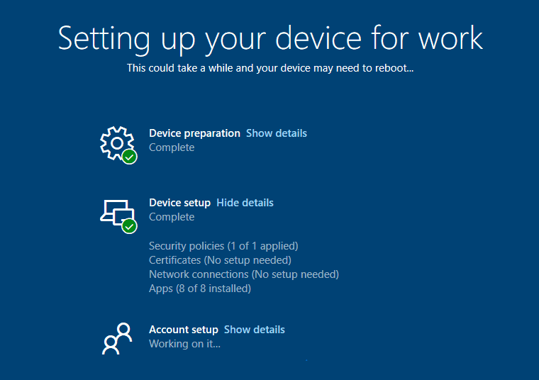 Windows Autopilot for HoloLens 2 New User Experience