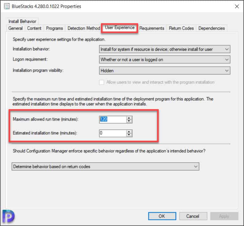How to Modify SCCM Application Run Time