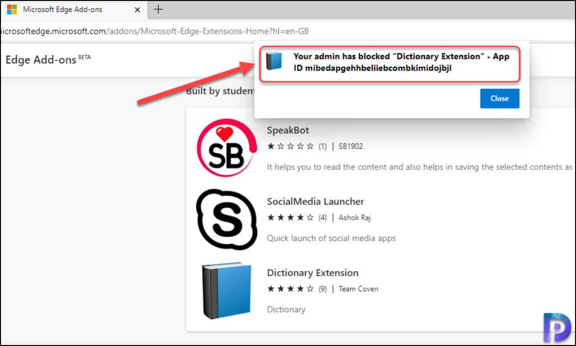 How to Block Edge Extensions using Intune