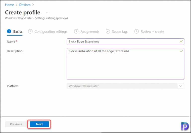 How to Block Edge Extensions using Intune