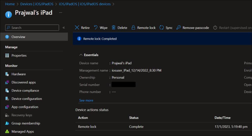 How to Remotely lock devices with Intune [Android, iOS, macOS]