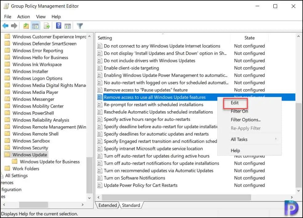 Disable Check for Updates using Group Policy (GPO)