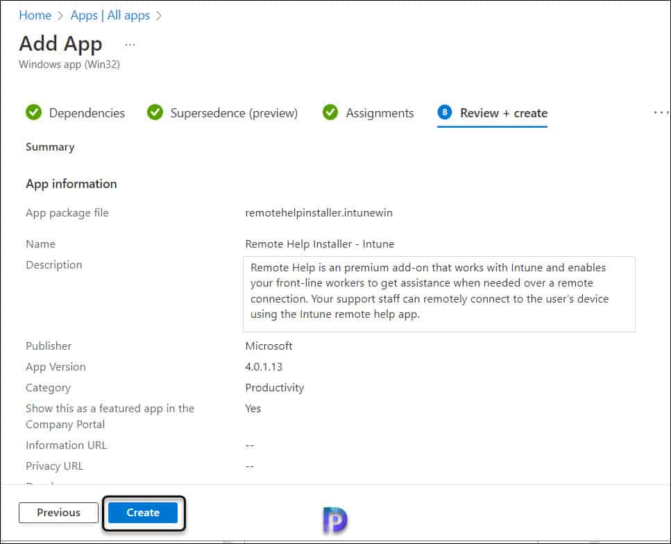 Deploy Remote Help App using Intune as Win32 App