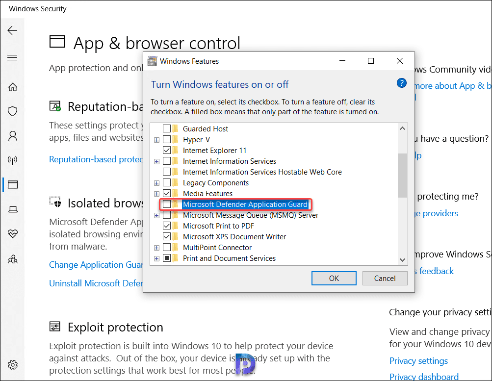 4 Best Ways to Turn Off Microsoft Defender Application Guard