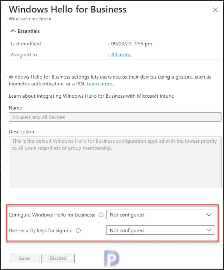 Disable Windows Hello for Business using Intune Comprehensive Guide