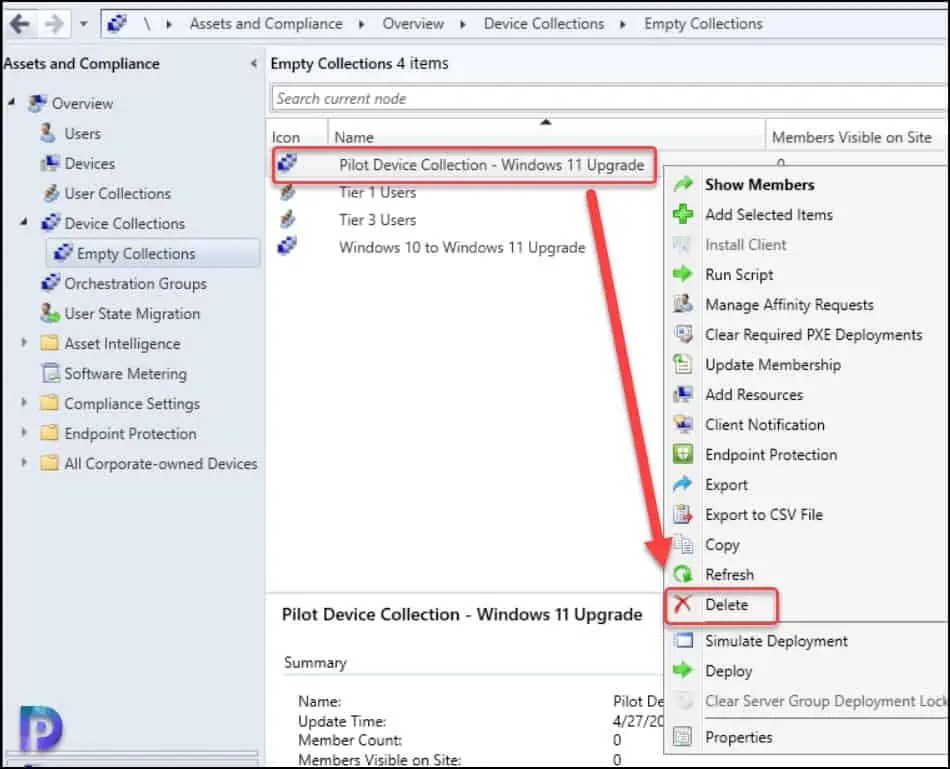 How to Find Empty Collections in SCCM (ConfigMgr)