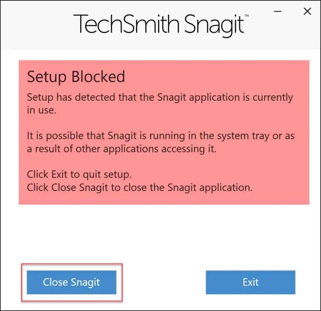 Fix Snagit has crashed on Windows PC