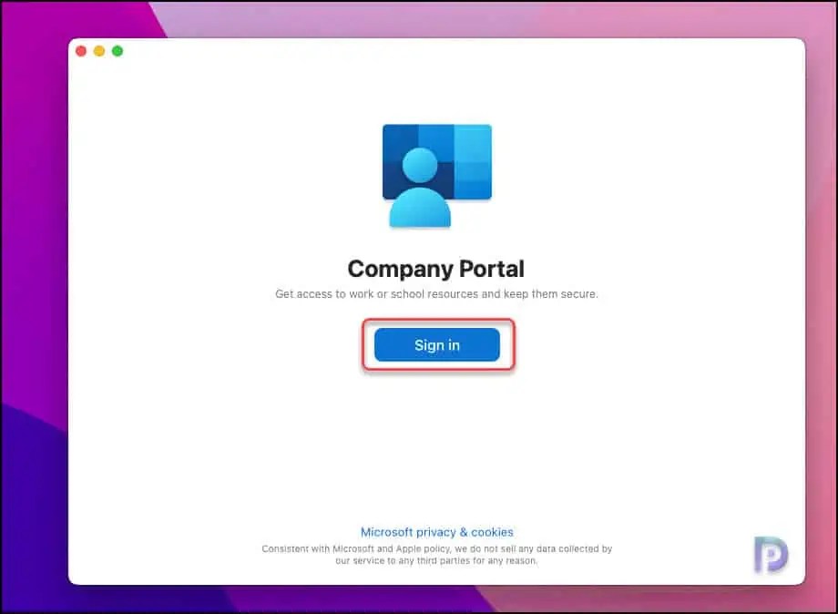 Enroll macOS Devices in Intune using Company Portal App