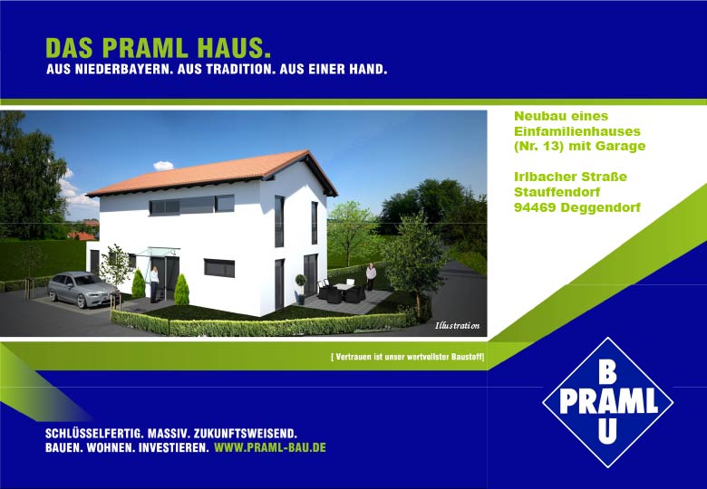 Neubaugebiet DeggendorfStauffendorf Praml Bau · Schlüsselfertig Bauen