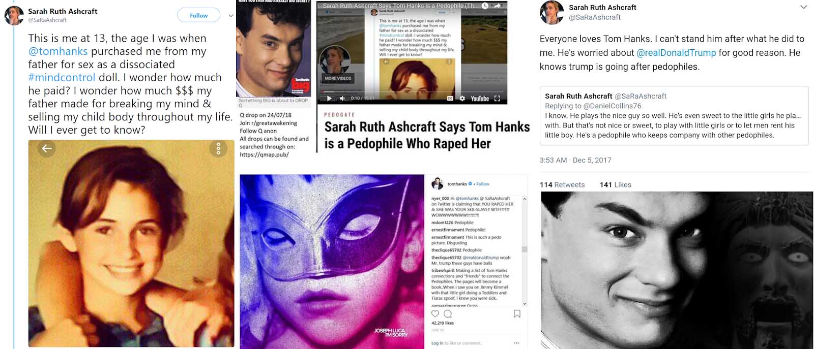 PädoHollywood Tom Hanks beschuldigt, 13jähriges Mädchen von ihrem