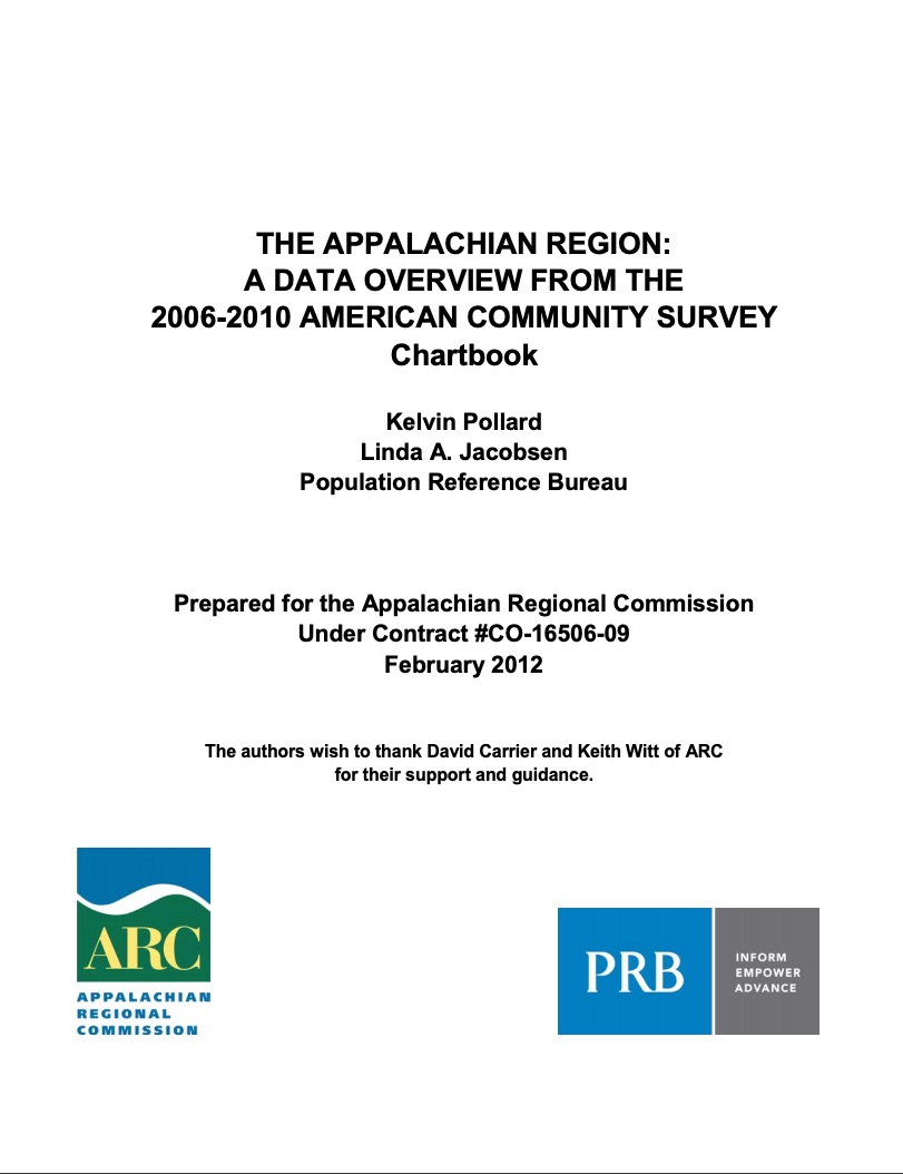 The Appalachian Region A Data Overview From the 20062010 American Community Survey PRB