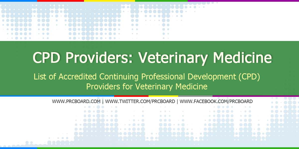 List of Accredited CPD Providers for Veterinary Medicine