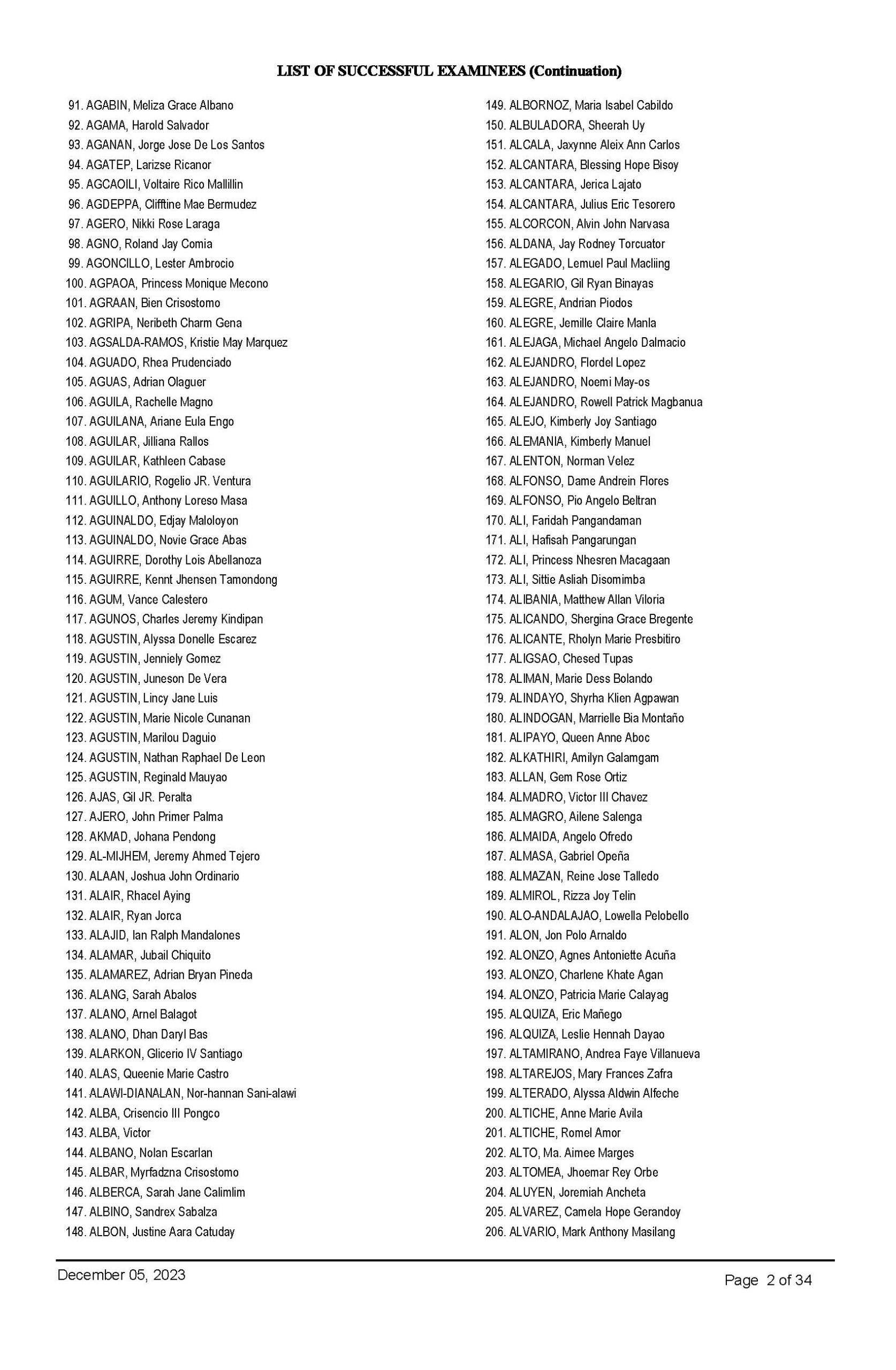 Bar Exam Results 2023 List of Passers and Topnotchers