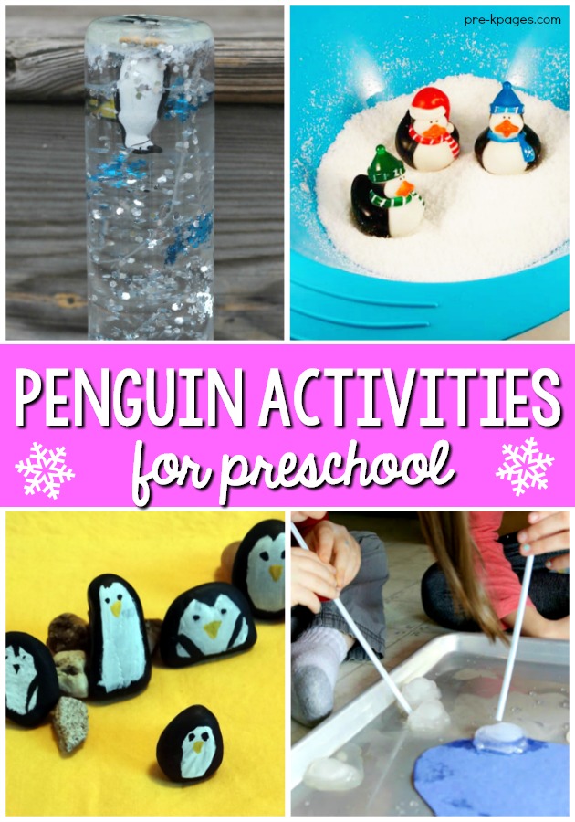 Penguin Activities for Preschoolers PreK Pages